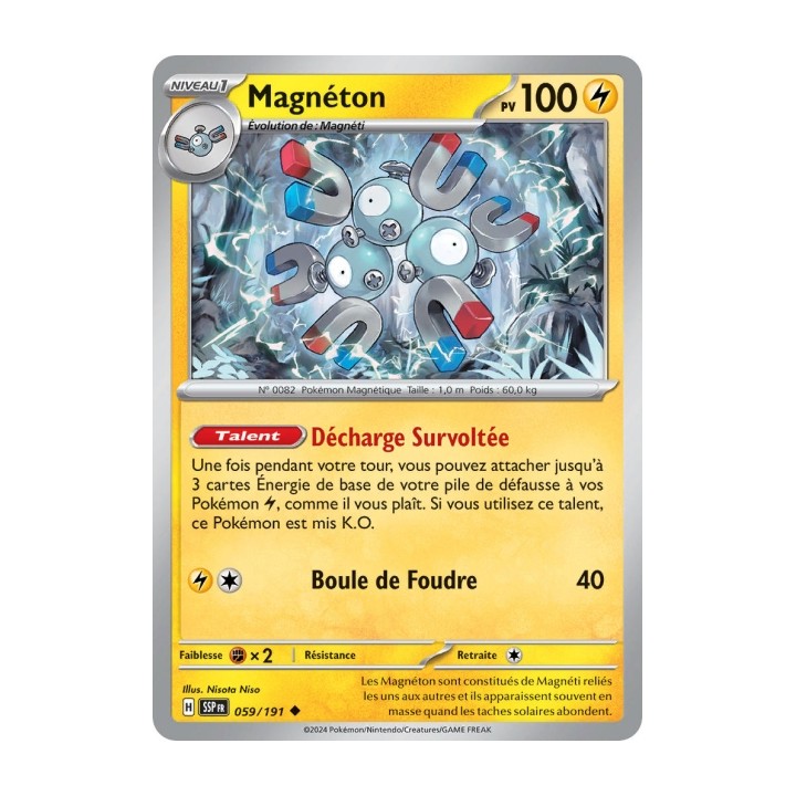 Magnéton (SSP 059/191) - Carte Pokémon Étincelles Déferlantes EV08