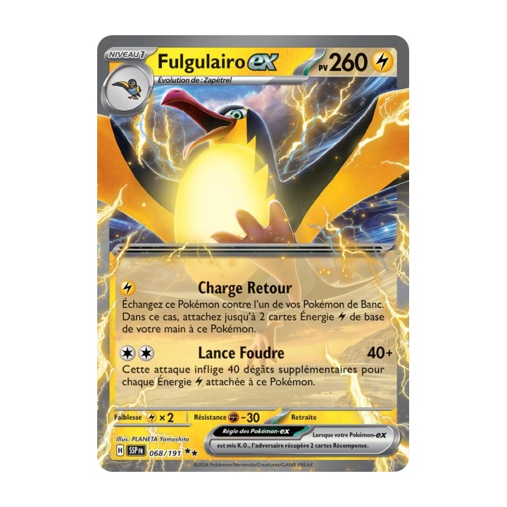 Fulgulairo ex (SSP 068/191) - Carte Pokémon Étincelles Déferlantes EV08