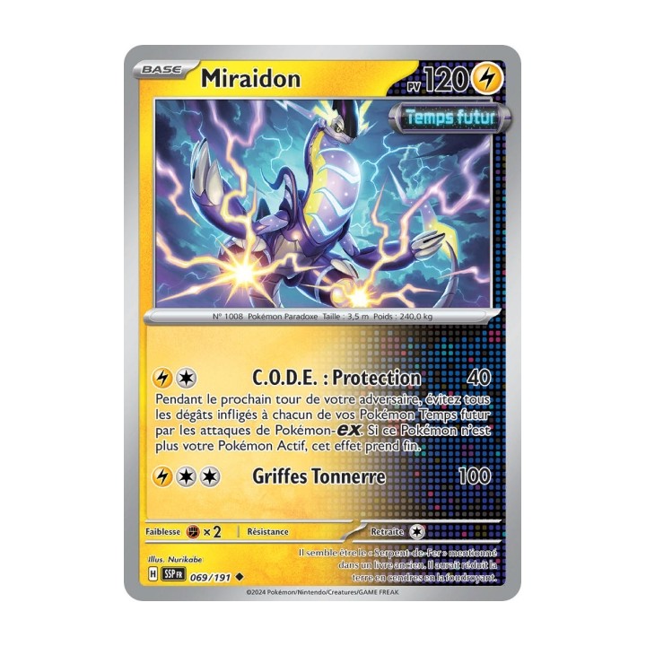 Miraidon (SSP 069/191) - Carte Pokémon Étincelles Déferlantes EV08