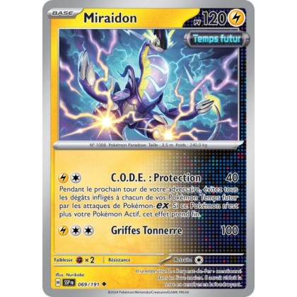 Miraidon (SSP 069/191) - Carte Pokémon Étincelles Déferlantes EV08