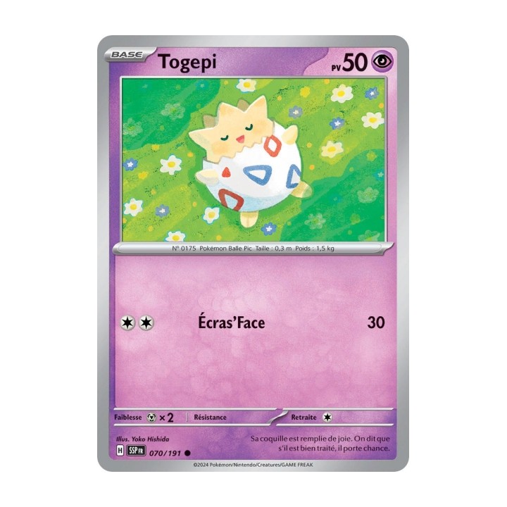 Togepi (SSP 070/191) - Carte Pokémon Étincelles Déferlantes EV08