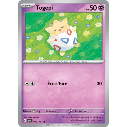 Togepi (SSP 070/191) - Carte Pokémon Étincelles Déferlantes EV08