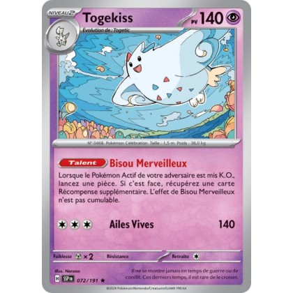 Togekiss (SSP 072/191) - Carte Pokémon Étincelles Déferlantes EV08