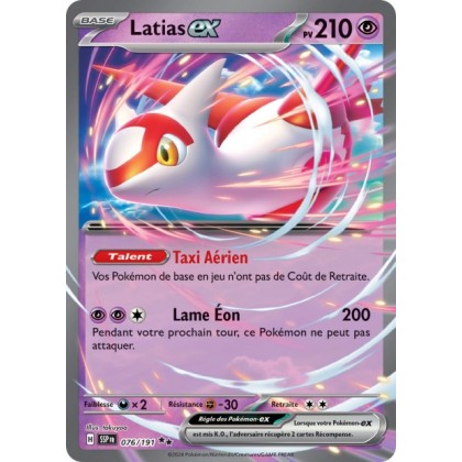 Latias ex (SSP 076/191) - Carte Pokémon Étincelles Déferlantes EV08