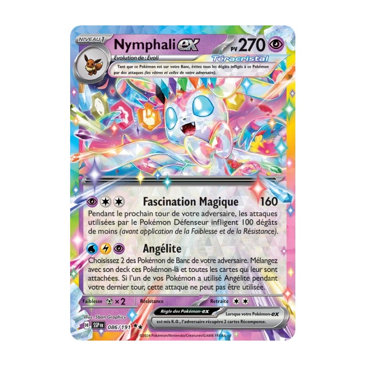 Nymphali ex (SSP 086/191) - Carte Pokémon Étincelles Déferlantes EV08