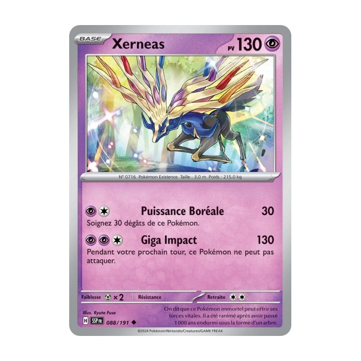 Xerneas (SSP 088/191) - Carte Pokémon Étincelles Déferlantes EV08