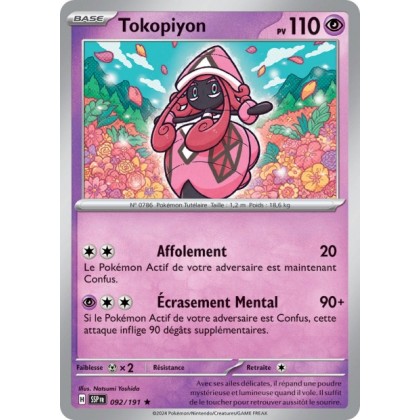 Tokopiyon (SSP 092/191) - Carte Pokémon Étincelles Déferlantes EV08