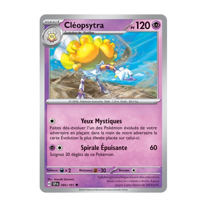 Cléopsytra (SSP 095/191) - Carte Pokémon Étincelles Déferlantes EV08