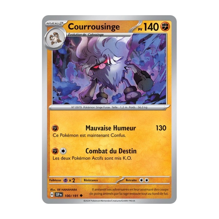 Courrousinge (SSP 100/191) - Carte Pokémon Étincelles Déferlantes EV08