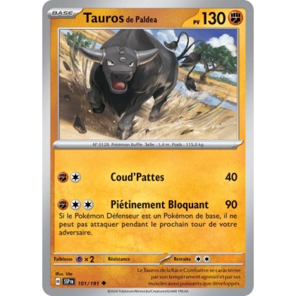 Tauros de Paldea (SSP 101/191) - Carte Pokémon Étincelles Déferlantes EV08