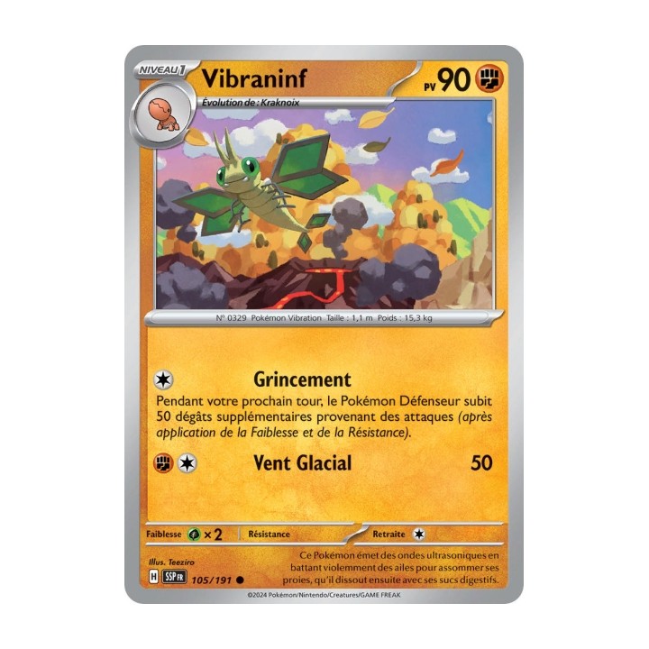 Vibraninf (SSP 105/191) - Carte Pokémon Étincelles Déferlantes EV08