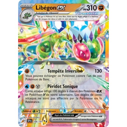 Libégon ex (SSP 106/191) - Carte Pokémon Étincelles Déferlantes EV08