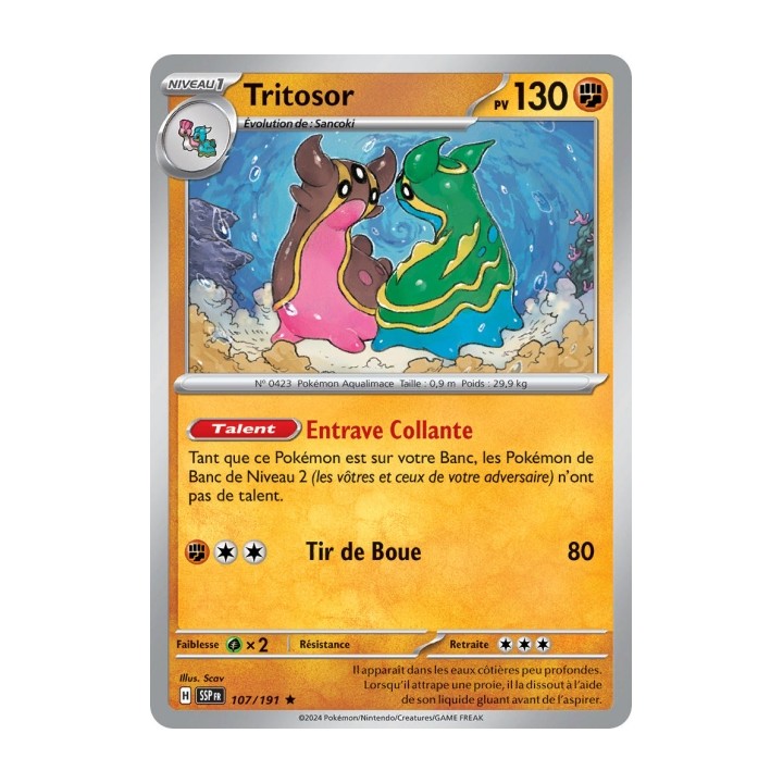 Tritosor (SSP 107/191) - Carte Pokémon Étincelles Déferlantes EV08