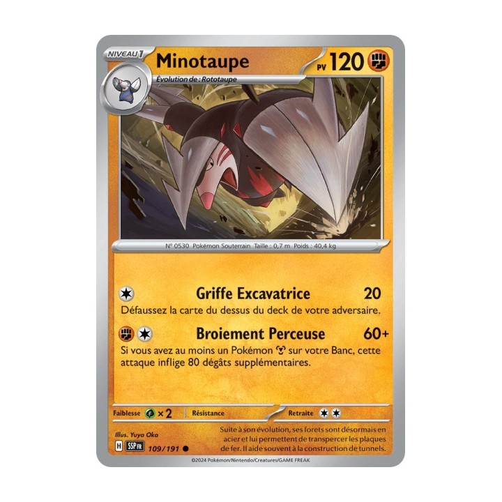 Minotaupe (SSP 109/191) - Carte Pokémon Étincelles Déferlantes EV08