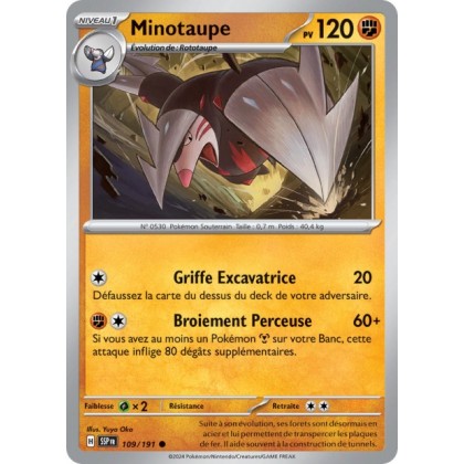 Minotaupe (SSP 109/191) - Carte Pokémon Étincelles Déferlantes EV08