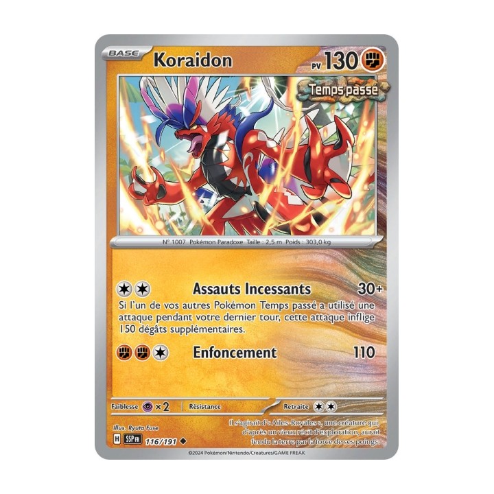 Koraidon (SSP 116/191) - Carte Pokémon Étincelles Déferlantes EV08