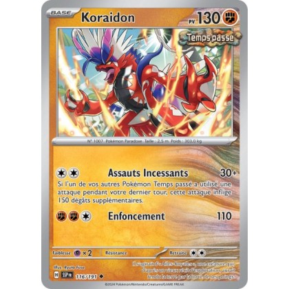 Koraidon (SSP 116/191) - Carte Pokémon Étincelles Déferlantes EV08