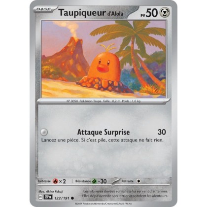 Taupiqueur d'Alola (SSP 122/191) - Carte Pokémon Étincelles Déferlantes EV08