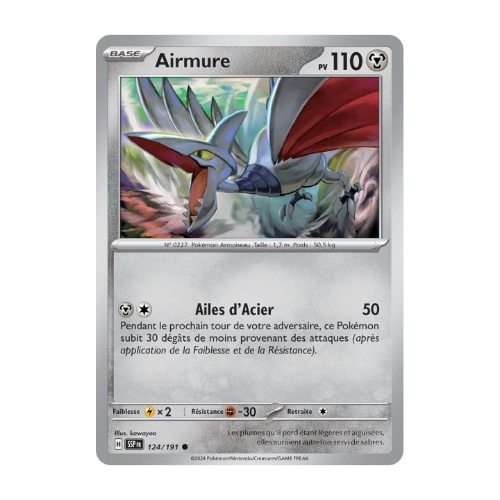 Airmure (SSP 124/191) - Carte Pokémon Étincelles Déferlantes EV08