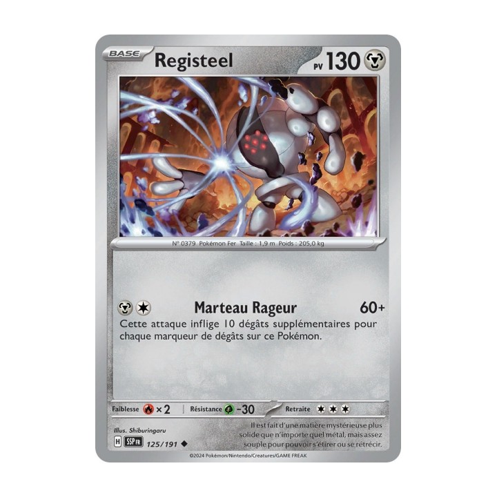 Registeel (SSP 125/191) - Carte Pokémon Étincelles Déferlantes EV08