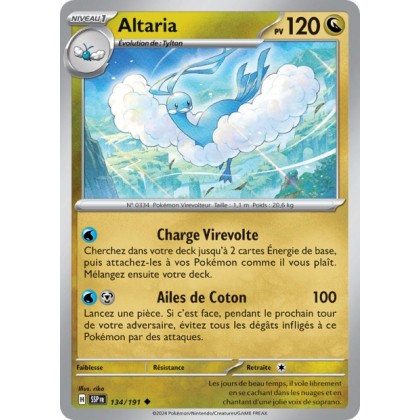 Altaria (SSP 134/191) - Carte Pokémon Étincelles Déferlantes EV08