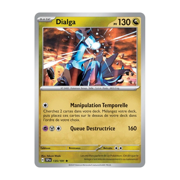 Dialga (SSP 135/191) - Carte Pokémon Étincelles Déferlantes EV08