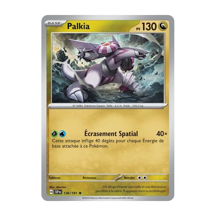 Palkia (SSP 136/191) - Carte Pokémon Étincelles Déferlantes EV08