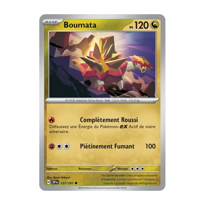 Boumata (SSP 137/191) - Carte Pokémon Étincelles Déferlantes EV08