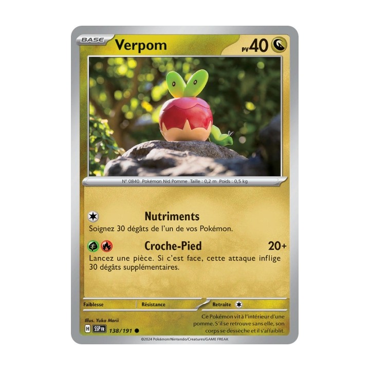 Verpom (SSP 138/191) - Carte Pokémon Étincelles Déferlantes EV08