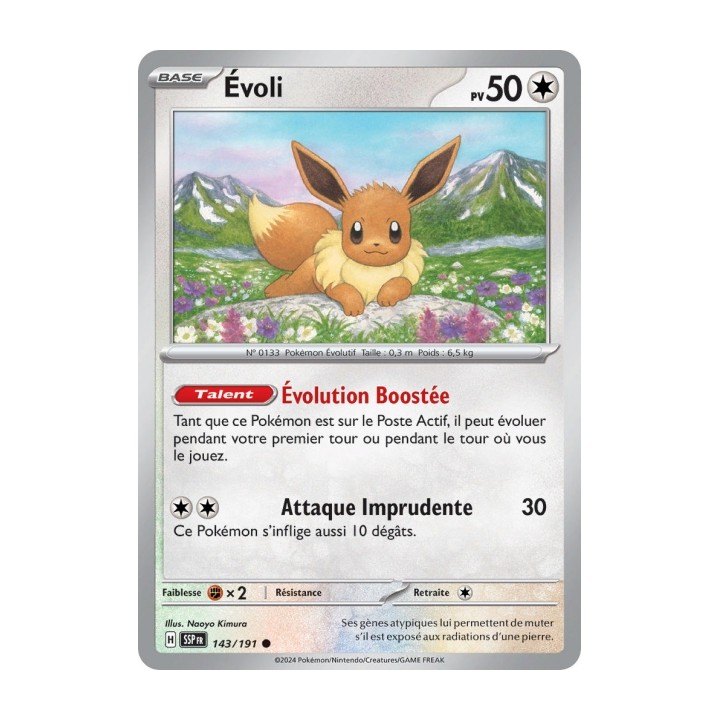 Évoli (SSP 143/191) - Carte Pokémon Étincelles Déferlantes EV08