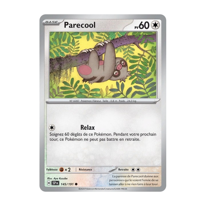 Parecool (SSP 145/191) - Carte Pokémon Étincelles Déferlantes EV08