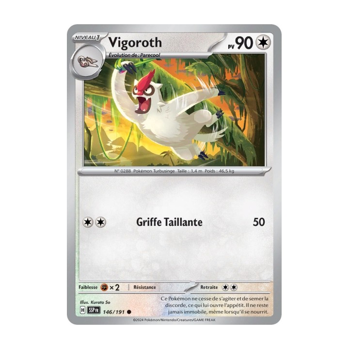 Vigoroth (SSP 146/191) - Carte Pokémon Étincelles Déferlantes EV08