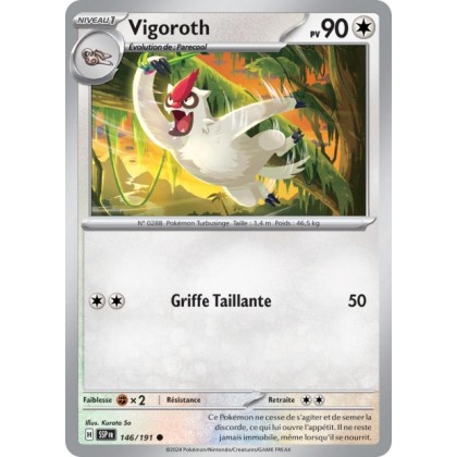 Vigoroth (SSP 146/191) - Carte Pokémon Étincelles Déferlantes EV08