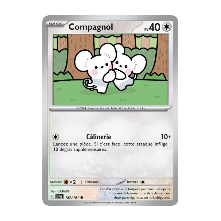 Compagnol (SSP 157/191) - Carte Pokémon Étincelles Déferlantes EV08