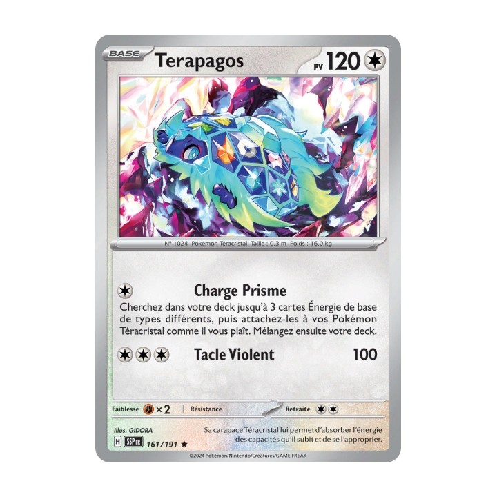 Terapagos (SSP 161/191) - Carte Pokémon Étincelles Déferlantes EV08