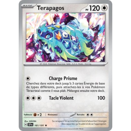 Terapagos (SSP 161/191) - Carte Pokémon Étincelles Déferlantes EV08