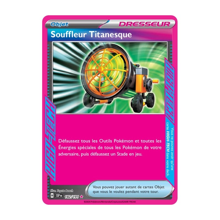 Souffleur Titanesque (SSP 182/191) - Carte Pokémon Étincelles Déferlantes EV08