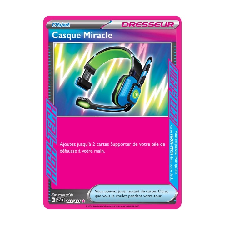 Casque Miracle (SSP 183/191) - Carte Pokémon Étincelles Déferlantes EV08