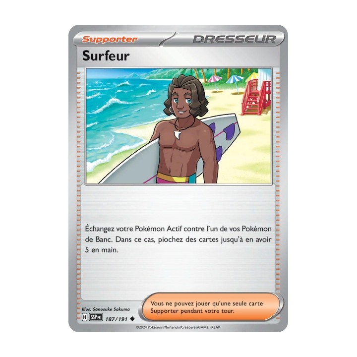 Surfeur (SSP 187/191) - Carte Pokémon Étincelles Déferlantes EV08