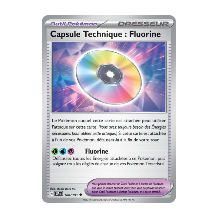 Capsule Technique : Fluorine (SSP 188/191) - Carte Pokémon Étincelles Déferlantes EV08