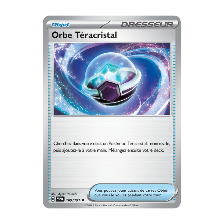 Orbe Téracristal (SSP 189/191) - Carte Pokémon Étincelles Déferlantes EV08