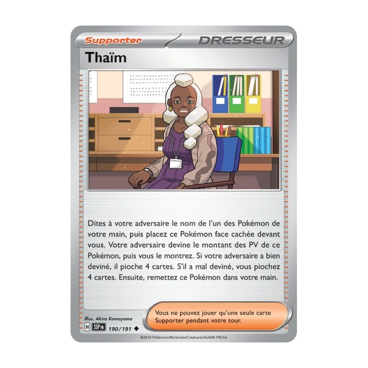 Thaïm (SSP 190/191) - Carte Pokémon Étincelles Déferlantes EV08