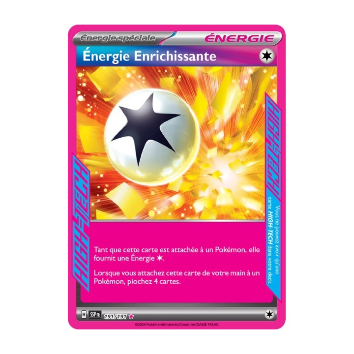 Énergie Enrichissante (SSP 191/191) - Carte Pokémon Étincelles Déferlantes EV08