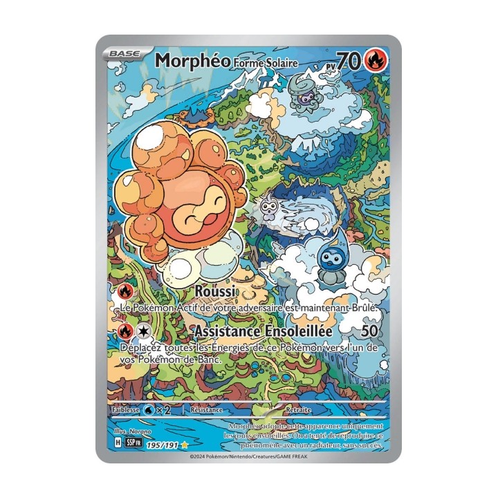 Morphéo Forme Solaire (SSP 195/191) - Carte Pokémon Étincelles Déferlantes EV08