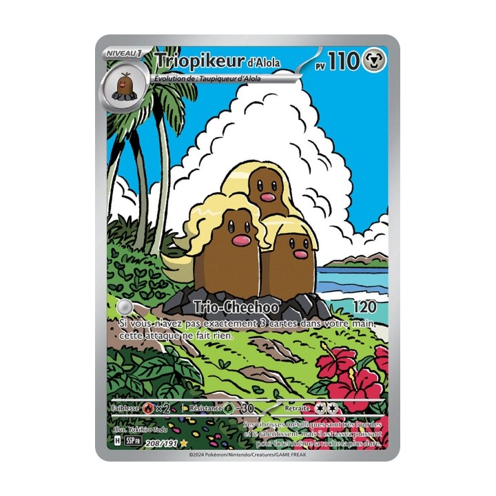 Triopikeur d'Alola (SSP 208/191) - Carte Pokémon Étincelles Déferlantes EV08