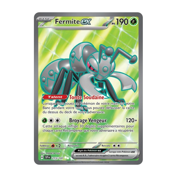 Fermite ex (SSP 215/191) - Carte Pokémon Étincelles Déferlantes EV08