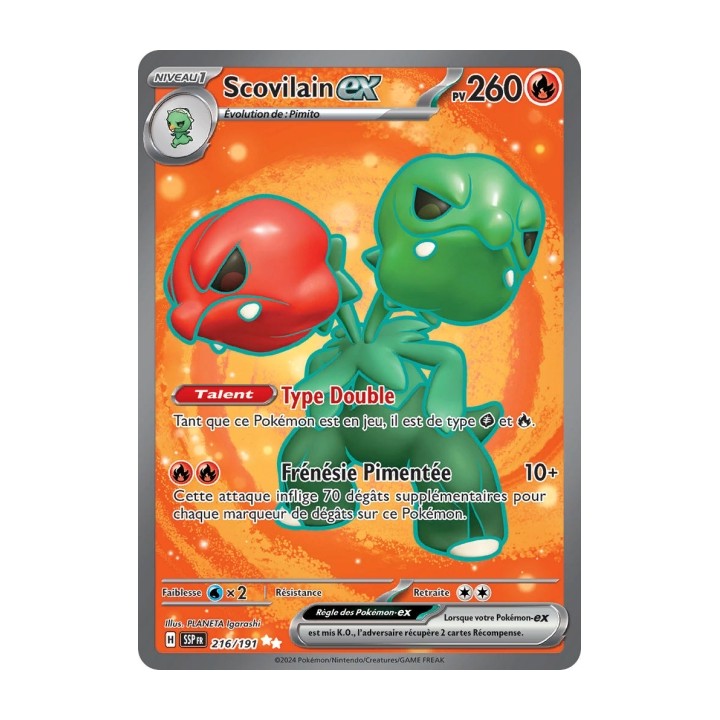 Scovilain ex (SSP 216/191) - Carte Pokémon Étincelles Déferlantes EV08