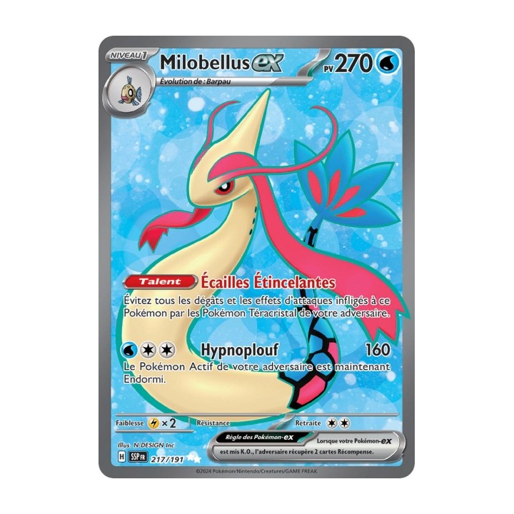 Milobellus ex (SSP 217/191) - Carte Pokémon Étincelles Déferlantes EV08