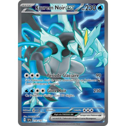 Kyurem Noir ex (SSP 218/191) - Carte Pokémon Étincelles Déferlantes EV08