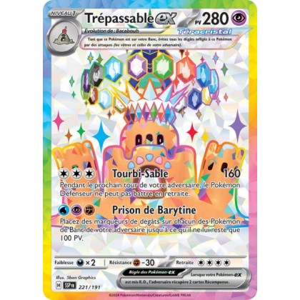 Trépassable ex (SSP 221/191) - Carte Pokémon Étincelles Déferlantes EV08